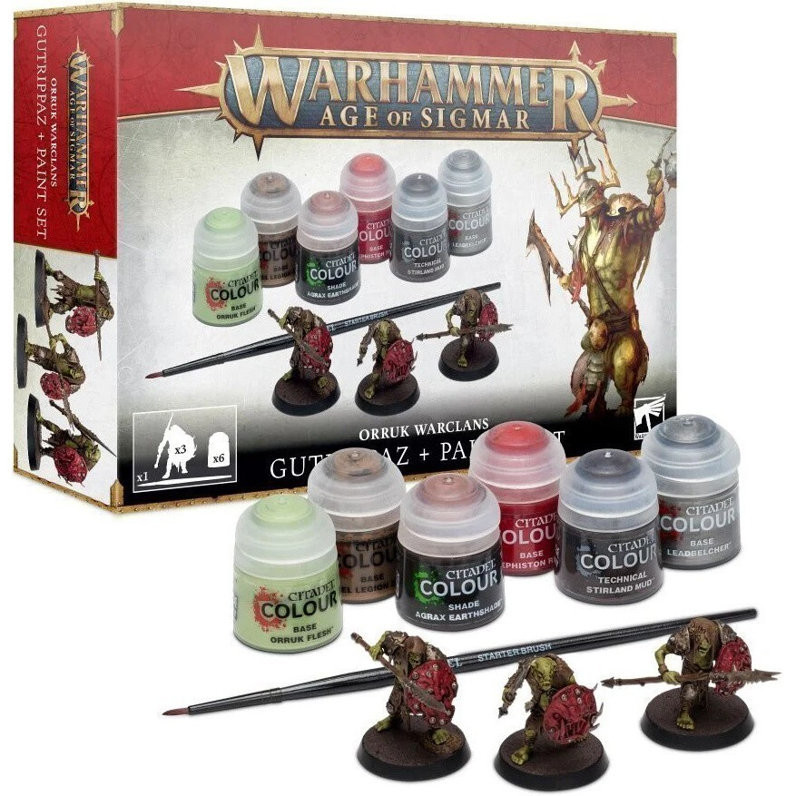 Миниатюры Games Workshop AoS: Orruks + Paint Set (Can/Pol/Scanda) - 60-09