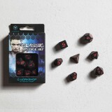 Набор кубиков Q Workshop Classic RPG Black & red Dice Set (SCLE06)