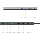 Док-станция WAVLINK 11-in-1 USB-C Docking Station 85W (WL-UMD08)