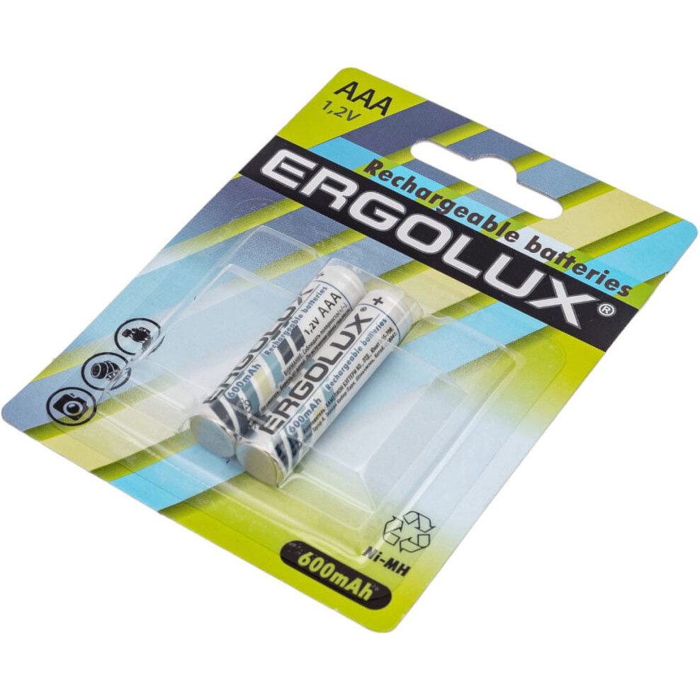 Аккумулятор Ergolux (AAA, 600mAh, 2 шт.)