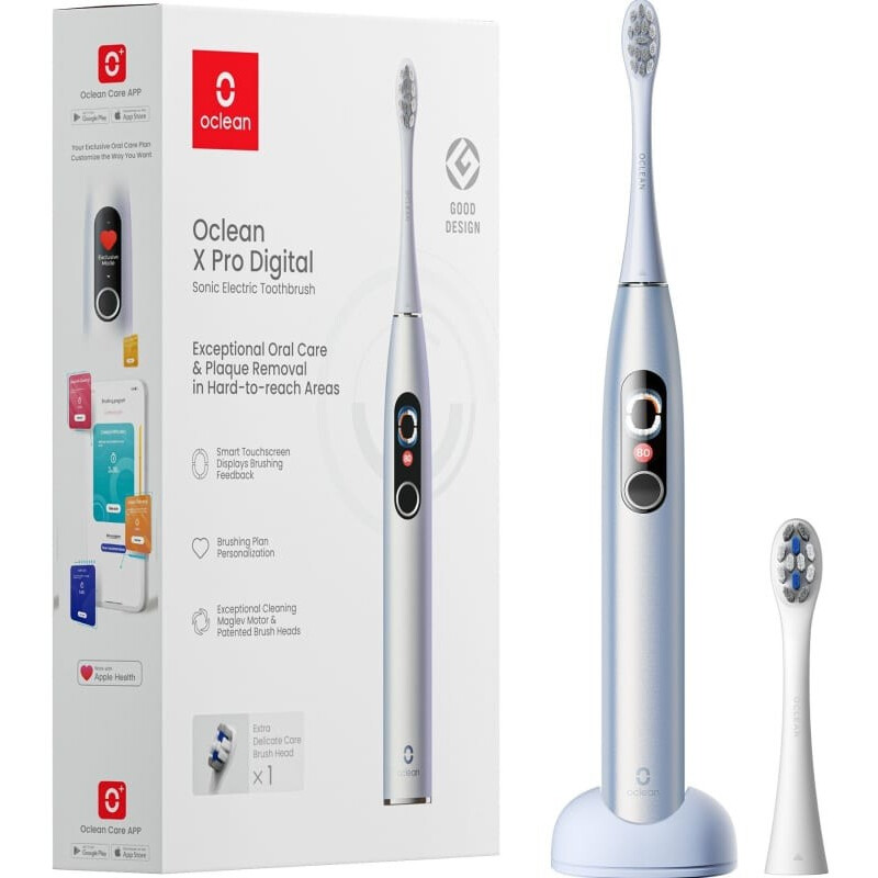 Зубная щётка Oclean X Pro Digital Silver - 6970810552560