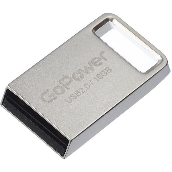 USB Flash накопитель 16Gb GoPower MINI Silver - 00-00027357