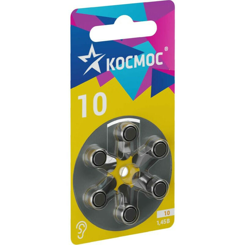 Батарейка КОСМОС KOCZA-10BL6 (ZA10, 6 шт.)