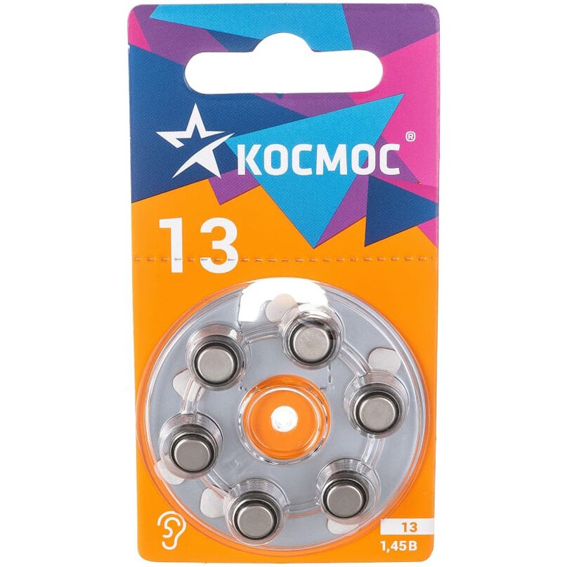 Батарейка КОСМОС KOCZA-13BL6 (ZA13, 6 шт.)