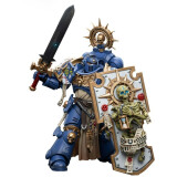 Фигурка JOYTOY Warhammer 40K Ultramarines Primaris Captain with Relic Shield and Power Sword (6973130376465)