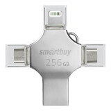 USB Flash накопитель 256Gb SmartBuy MC15 Metal Quad (SB256GBMC15)