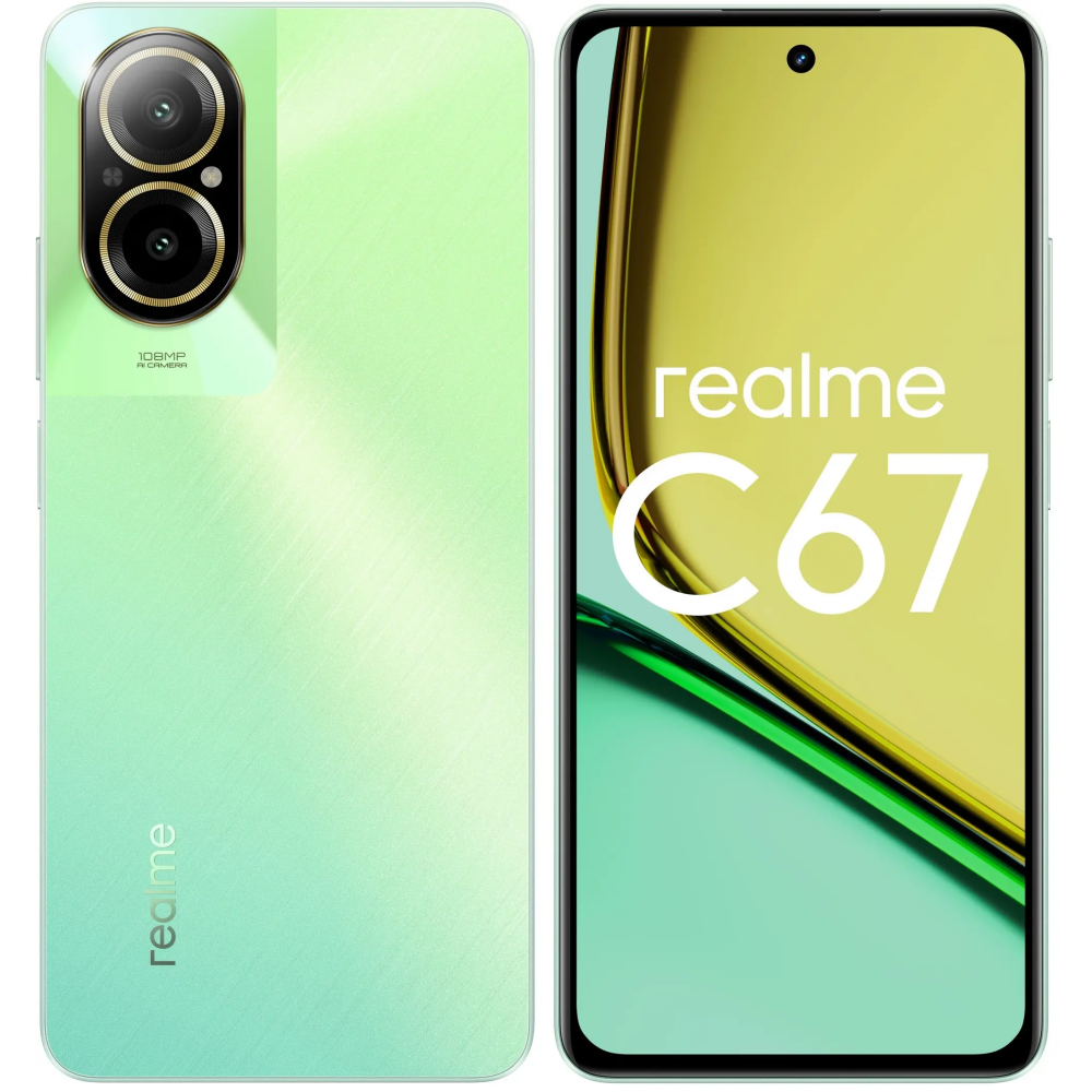 Смартфон Realme C67 8/256Gb Sunny Oasis: купить в интернет магазине Регард  Москва: цена, характеристики, описание, отзывы