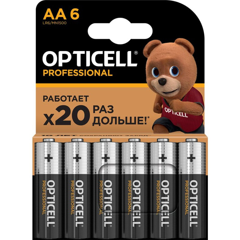 Батарейка Opticell Professional (AA, 6 шт.) - 5052003