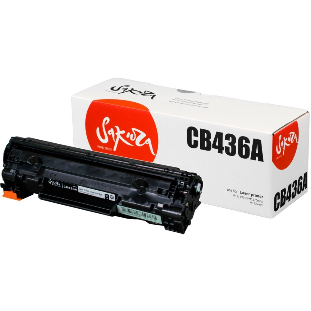 Картридж Sakura SACB436A Black