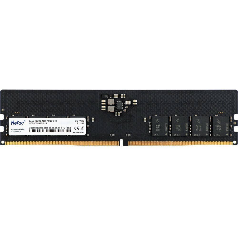 Оперативная память 16Gb DDR5 5600MHz Netac Basic (NTBSD5P56SP-16)