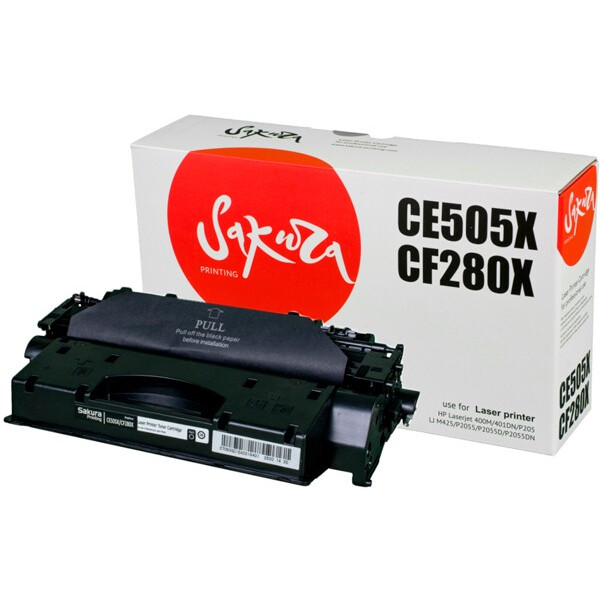 Картридж Sakura SACE505X/CF280X Black