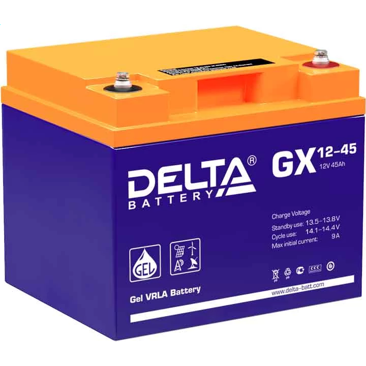 Аккумуляторная батарея Delta GX 12-45