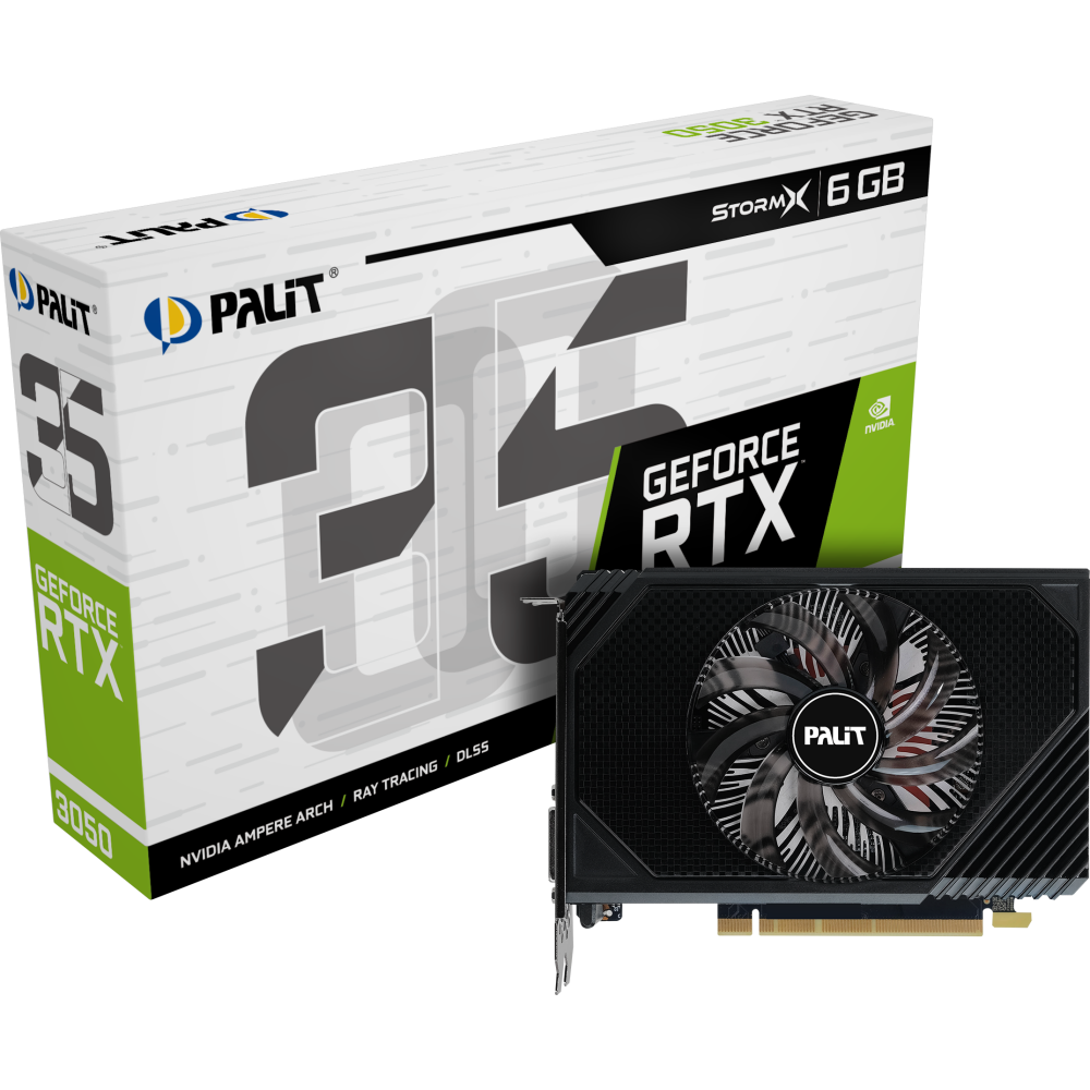 Видеокарта NVIDIA GeForce RTX 3050 Palit StormX 6Gb (NE63050018JE-1070F):  купить в интернет магазине Регард Москва: цена, характеристики, описание,  отзывы