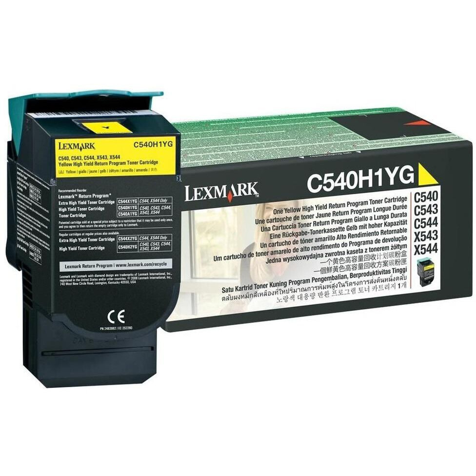 Картридж Lexmark C540H1YG Yellow