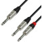 Разветвитель 6.3 Jack (M) - 2x 6.3 Jack (M), 0.9м, Adam Hall K4YVPP0090