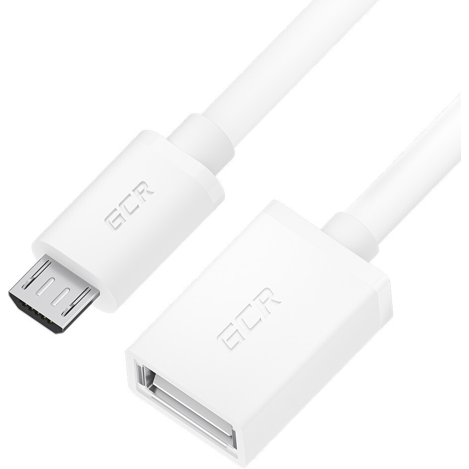 Кабель USB A (F) - microUSB B (M), 0.75м, Greenconnect GCR-52206