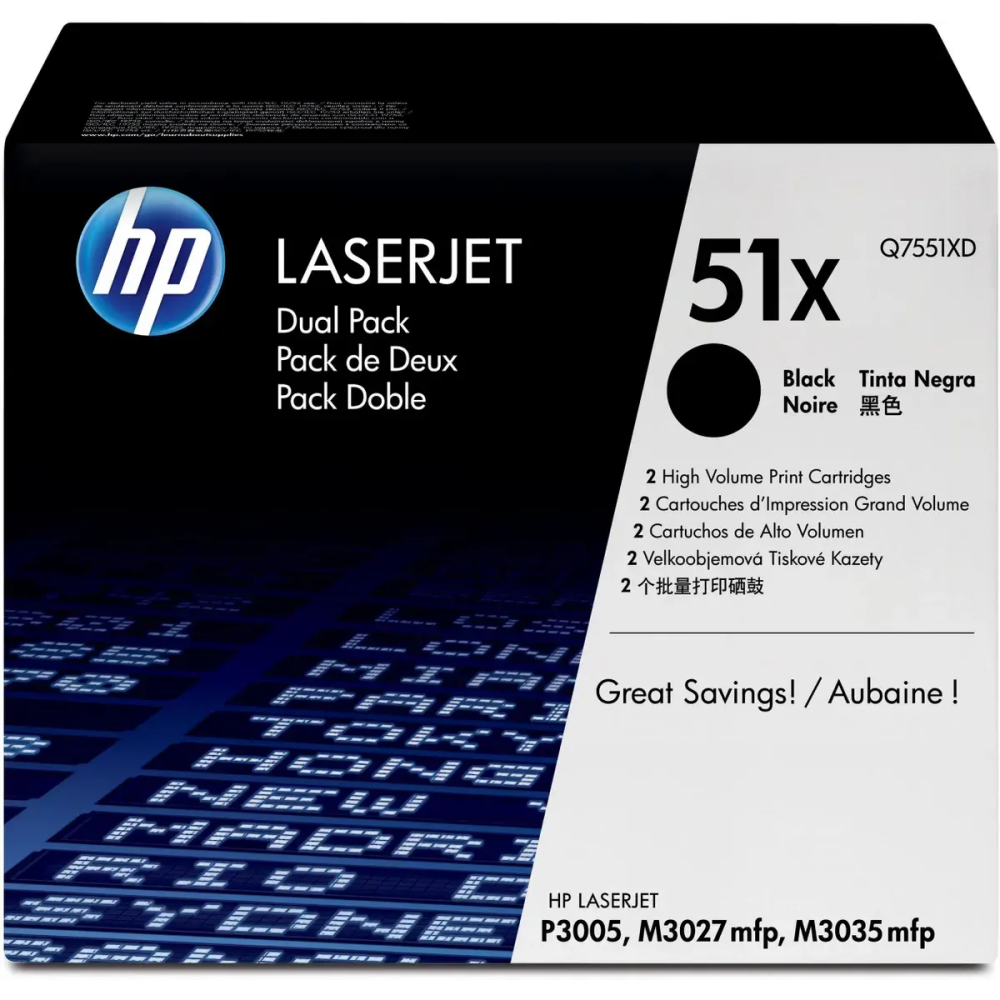 Картридж HP Q7551XD (№51X) Black