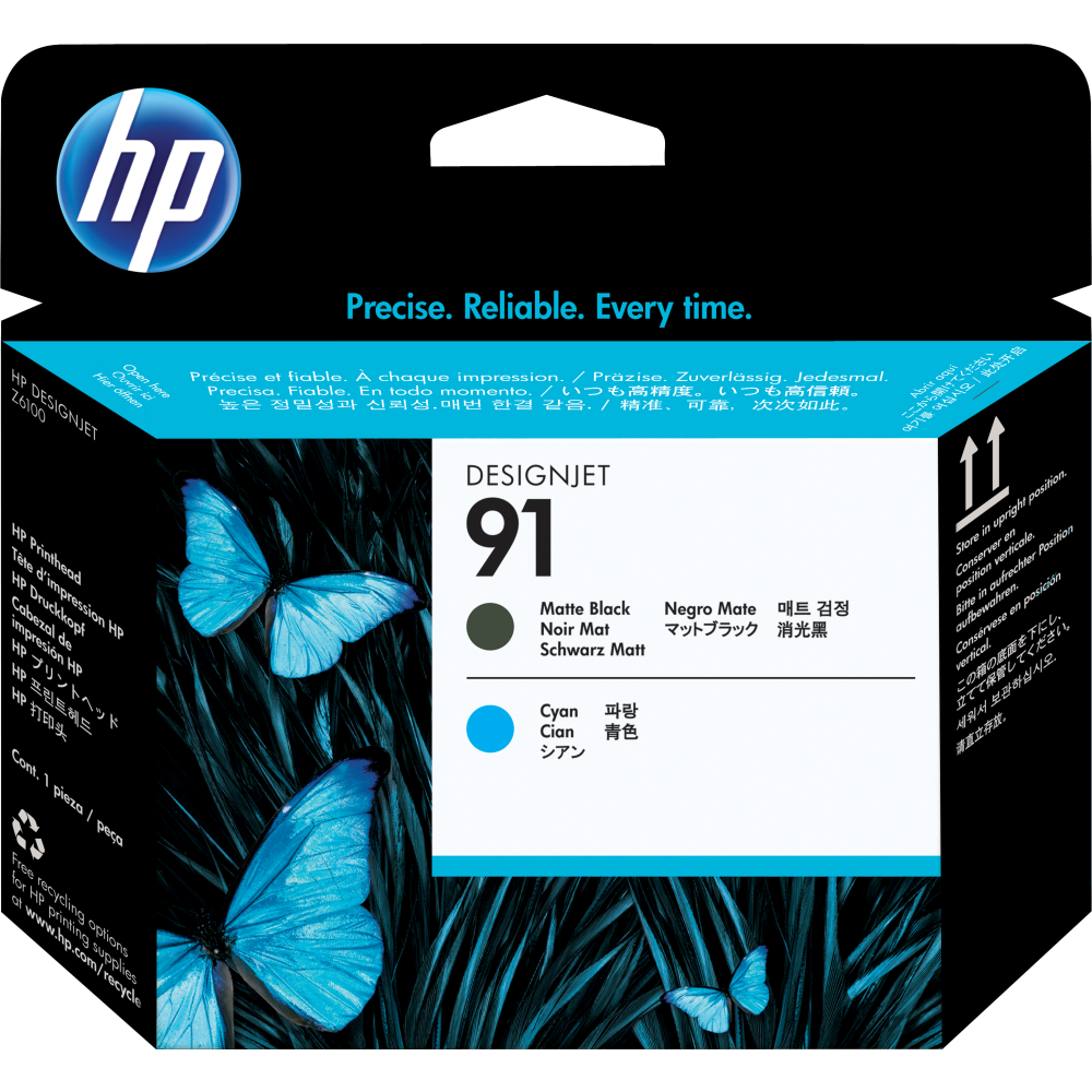 Печатающая головка HP C9460A (№91) Matte Black/Cyan