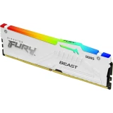 Оперативная память 16Gb DDR5 5200MHz Kingston Fury Beast White RGB (KF552C40BWA-16)