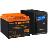 ИБП + батарея ExeGate SineTower SZ-600.LCD.AVR.1SH + HR 12-40 (40Ач) (EX296771RUS)