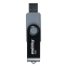 USB Flash накопитель 4Gb SmartBuy Twist Black (SB004GB2TWK) - фото 2