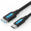 Кабель microUSB 3.0 B (M) - USB Type-C, 1м, Vention CQABF