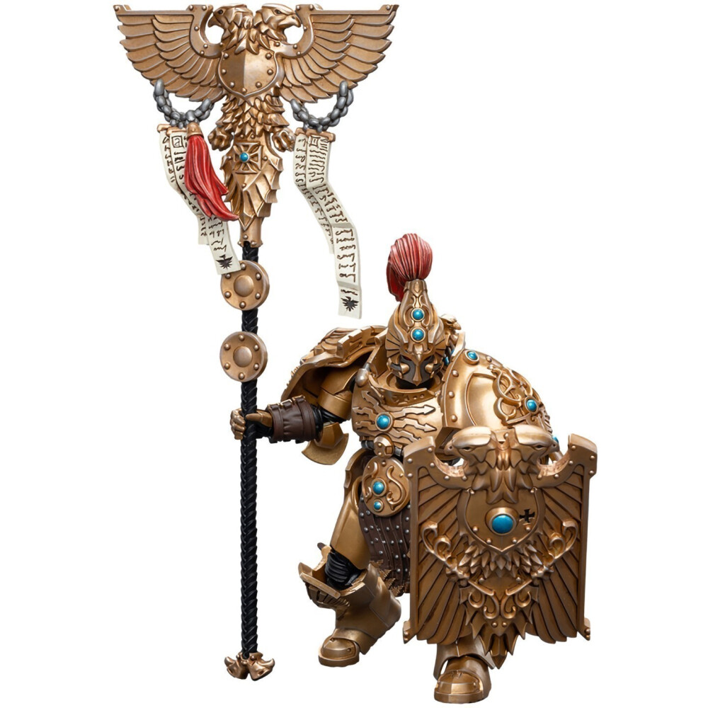 Фигурка JOYTOY Warhammer 40K Adeptus Custodes Vexilus Praetor - JT7820