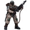 Фигурка JOYTOY Warhammer 40K Astra Militarum Cadian Command Squad Veteran with Regimental Standard - JT7929 - фото 3