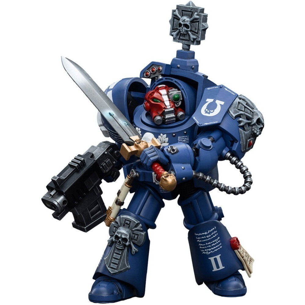 Фигурка JOYTOY Warhammer 40K Ultramarines Terminators Sergeant Terconon - 6973130376700