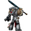 Фигурка JOYTOY Warhammer 40K Grey Knights Strike Squad Justicar - JT8995 - фото 4