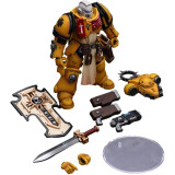 Фигурка JOYTOY Warhammer 40K Primaris Space Marines Imperial Fists Bladeguard Veteran (JT2771)