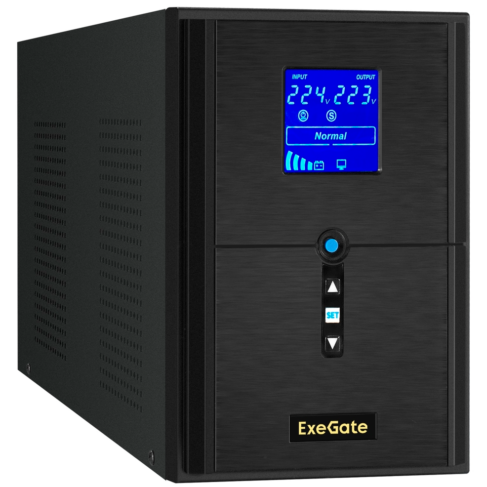 ИБП ExeGate SineTower SN-2000.LCD.AVR.3SH.1C13.RJ.USB - EX295983RUS