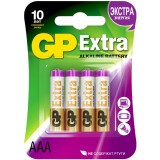 Батарейка GP 24AX Extra Alkaline (AAA, 4 шт.) (4891199146114)