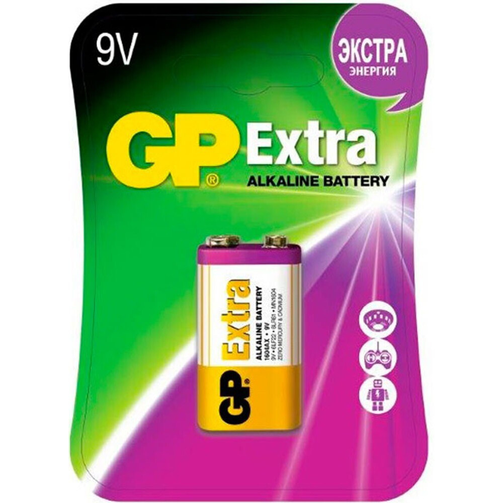 Батарейка GP 1604AX Extra (9V, 1 шт.) - 4891199180484