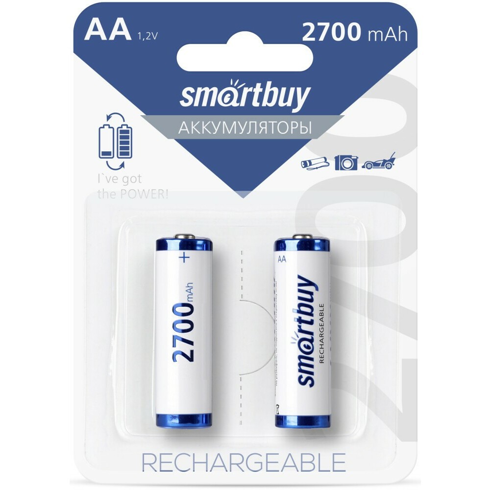 Аккумулятор SmartBuy SBBR-2A02BL2700 (AA, 2700mAh, 2 шт.)