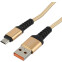 Кабель USB A (M) - microUSB B (M), 1м, GoPower GP02M Gold - 00-00022787