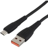 Кабель USB A (M) - microUSB B (M), 1м, GoPower GP07M Black (00-00022796)