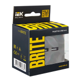 Розетка USB IEK BRITE BR-U21-D31-K46