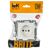 Электрическая розетка IEK BRITE BR-R10-10-K01