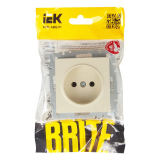 Электрическая розетка IEK BRITE BR-R10-10-K10