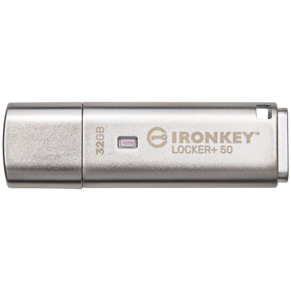 USB Flash накопитель 32Gb Kingston IronKey Locker+ 50 (IKLP50/32GB)