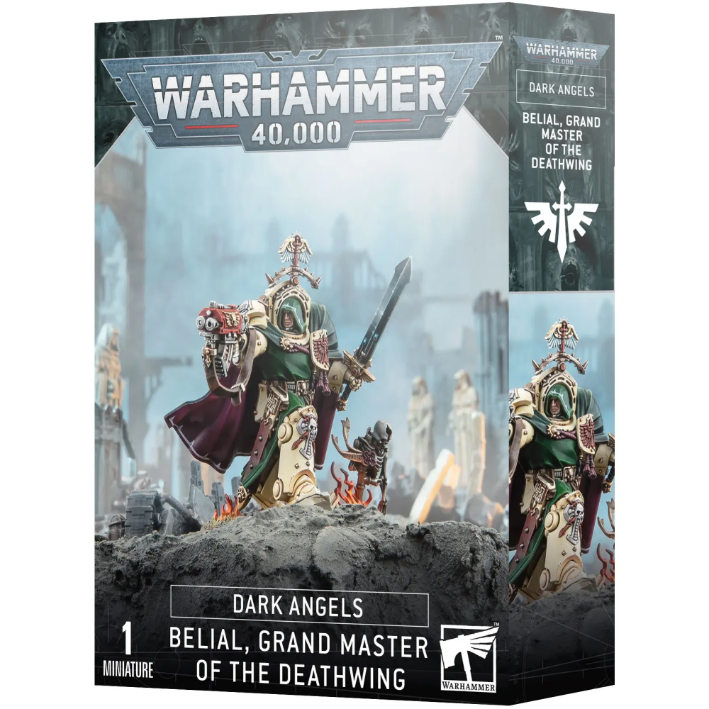 Миниатюра Games Workshop WH40K: Dark Angels Belial Grand Master of the  Deathwing: купить в интернет магазине Регард Москва: цена, характеристики,  описание, отзывы