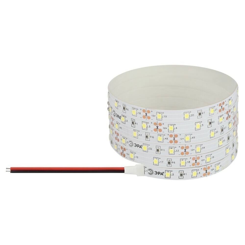 Светодиодная лента ЭРА LS2835 -4,8-60LED-IP20-WW-eco-5m - Б0035587