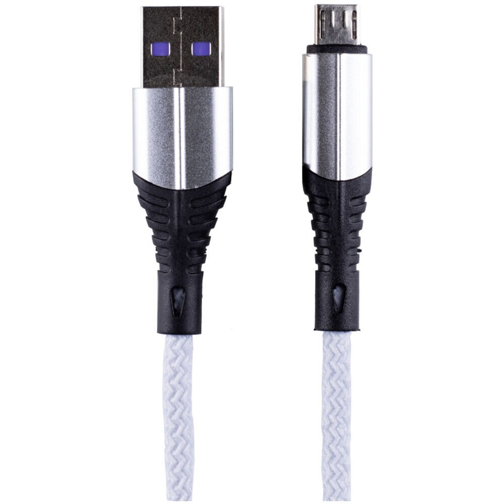 Кабель USB A (M) - microUSB B (M), 2м, Zibelino ZDNC-MIC-2M-WHT