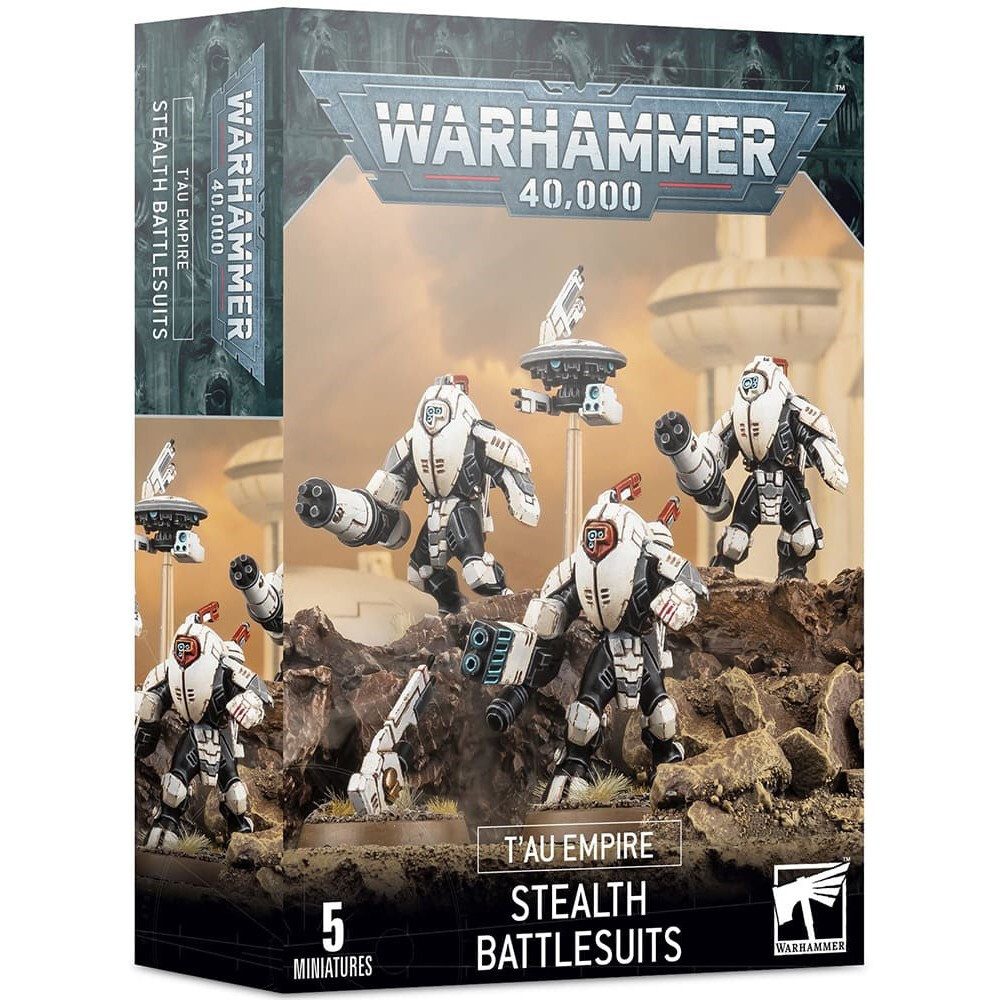 Миниатюры Games Workshop WH40K: T'au Empire Stealth Battlesuits (2022) - 56-14