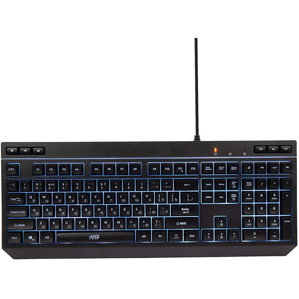 Клавиатура HIPER GKEY-1100 Black