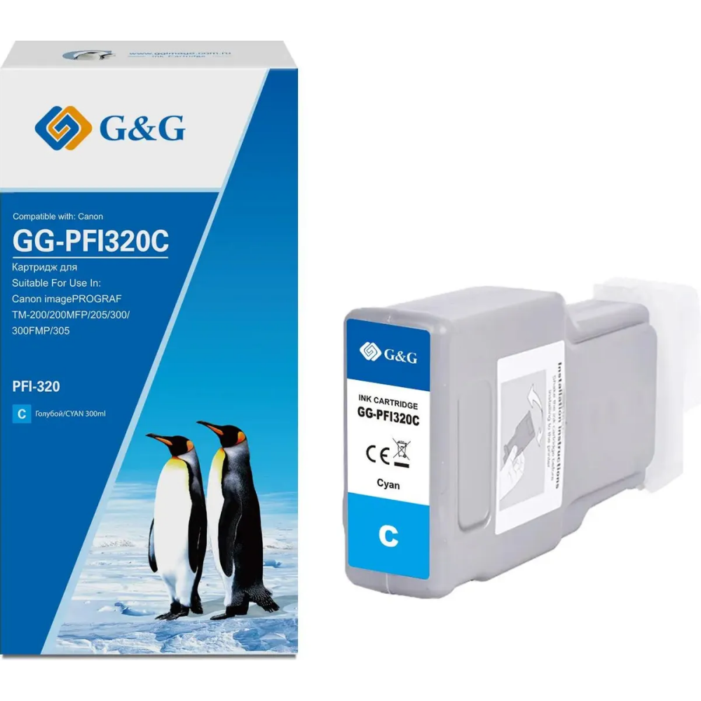 Картридж G&G GG-PFI320C Cyan