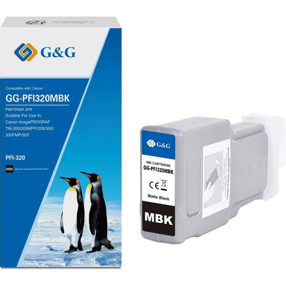 Картридж G&G GG-PFI320MBK Matte Black