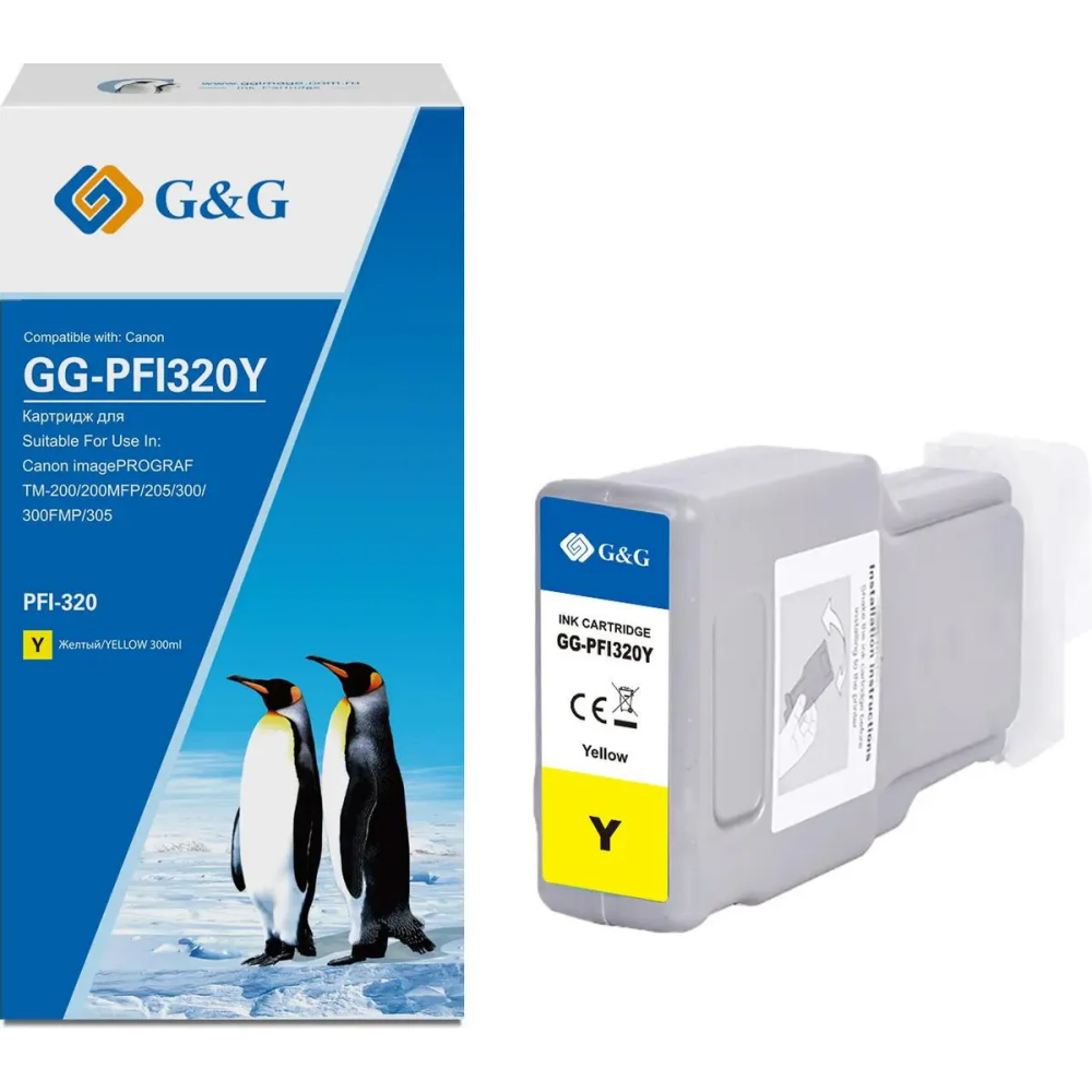 Картридж G&G GG-PFI320Y Yellow