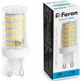 Светодиодная лампочка Feron LB-435 6400K (11 Вт, G9) (38151)